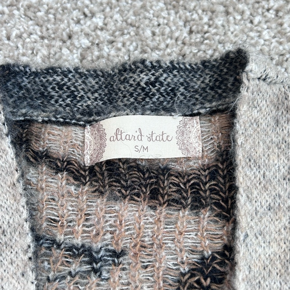 Altar'd State Women's Long Cheetah Print Cardigan Sweater Size Small Open Front - Picture 6 of 9